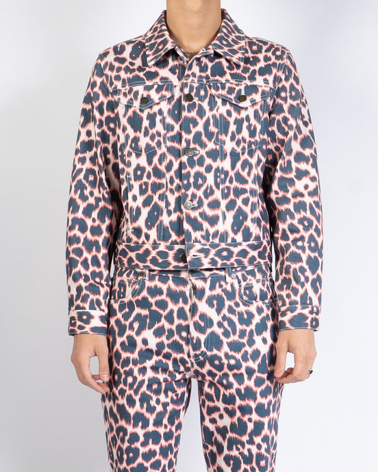 SS19 Animal Print Trucker Jacket