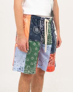 Bandana Patchwork Shorts