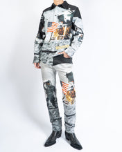 Load image into Gallery viewer, Moon Landing Printed Denim Shirt