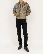 Load image into Gallery viewer, Parrot Tapestry Denim Jacket