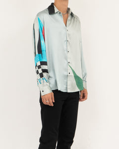 All Over Printed Silk Shirt