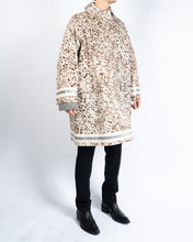 Load image into Gallery viewer, 1 of 1 Cow Leather Splatter Printed Coat