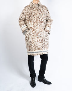 1 of 1 Cow Leather Splatter Printed Coat