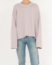 Load image into Gallery viewer, Lavender Oversized Cropped Knit
