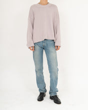 Load image into Gallery viewer, Lavender Oversized Cropped Knit