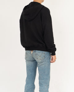 SS18 White Contrast Zip Up Hoodie