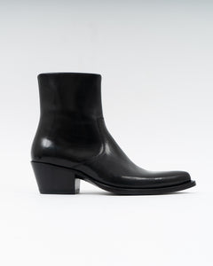FW17 Tex-C Black Leather 50mm Western Boots