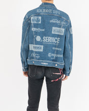 Load image into Gallery viewer, Error Print Denim Jacket