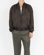 Load image into Gallery viewer, SS21 Brown Chevron Jacquard Bomber