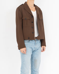 Aviator Garbadine Wool Army Jacket