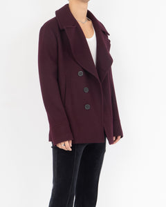 FW17 Burgundy Coat Jacket