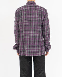 FW16 Purple Checked Wool Flannel