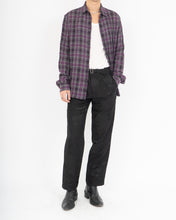 Load image into Gallery viewer, FW16 Purple Checked Wool Flannel
