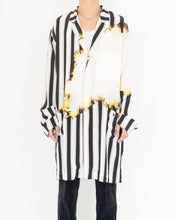 Load image into Gallery viewer, SS17 Striped Bleach Silk Lab Coat 1 of 1 Sample