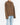 FW17 Quilted Mandarin Collar Brown Wool Shirt Jacket