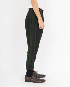 SS17 Black & Green Orbai Trousers Sample