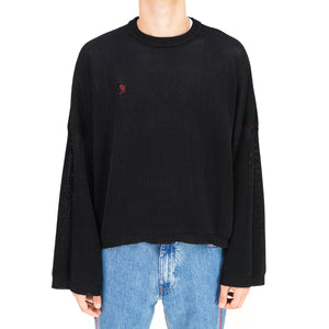 Cropped "R" Logo Knit