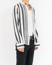 Load image into Gallery viewer, SS17 Black Striped Silk Shirt