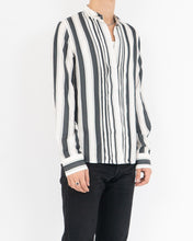 Load image into Gallery viewer, SS17 Black Striped Silk Shirt