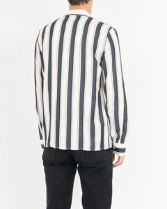 SS17 Black Striped Silk Shirt