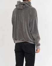 Load image into Gallery viewer, SS19 Dark Grey Velvet Hoodie