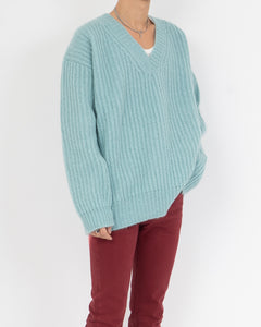 SS19 Light Blue Oversized Mohair Knit