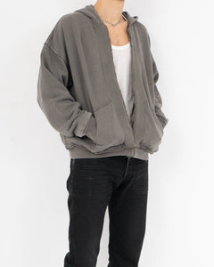 SS21 Double Layer Contrast Panel Zip Up