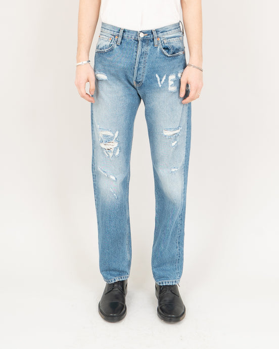 Anarchy Distressed Washed Denim