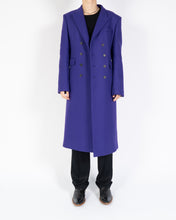 Load image into Gallery viewer, FW20 Purple Double Breasted Wool Coat