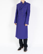 Load image into Gallery viewer, FW20 Purple Double Breasted Wool Coat