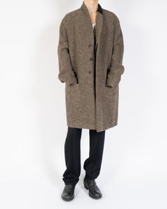 FW14 Brown Chevron Wool Coat