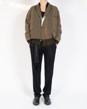 Load image into Gallery viewer, FW20 Khaki Wool Bomber with pointed Collar 1 of 1 Sample