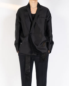 SS19 Black Pyjama Style Oversized Blazer