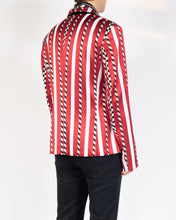 Load image into Gallery viewer, FW19 Red Striped Jacquard Blazer