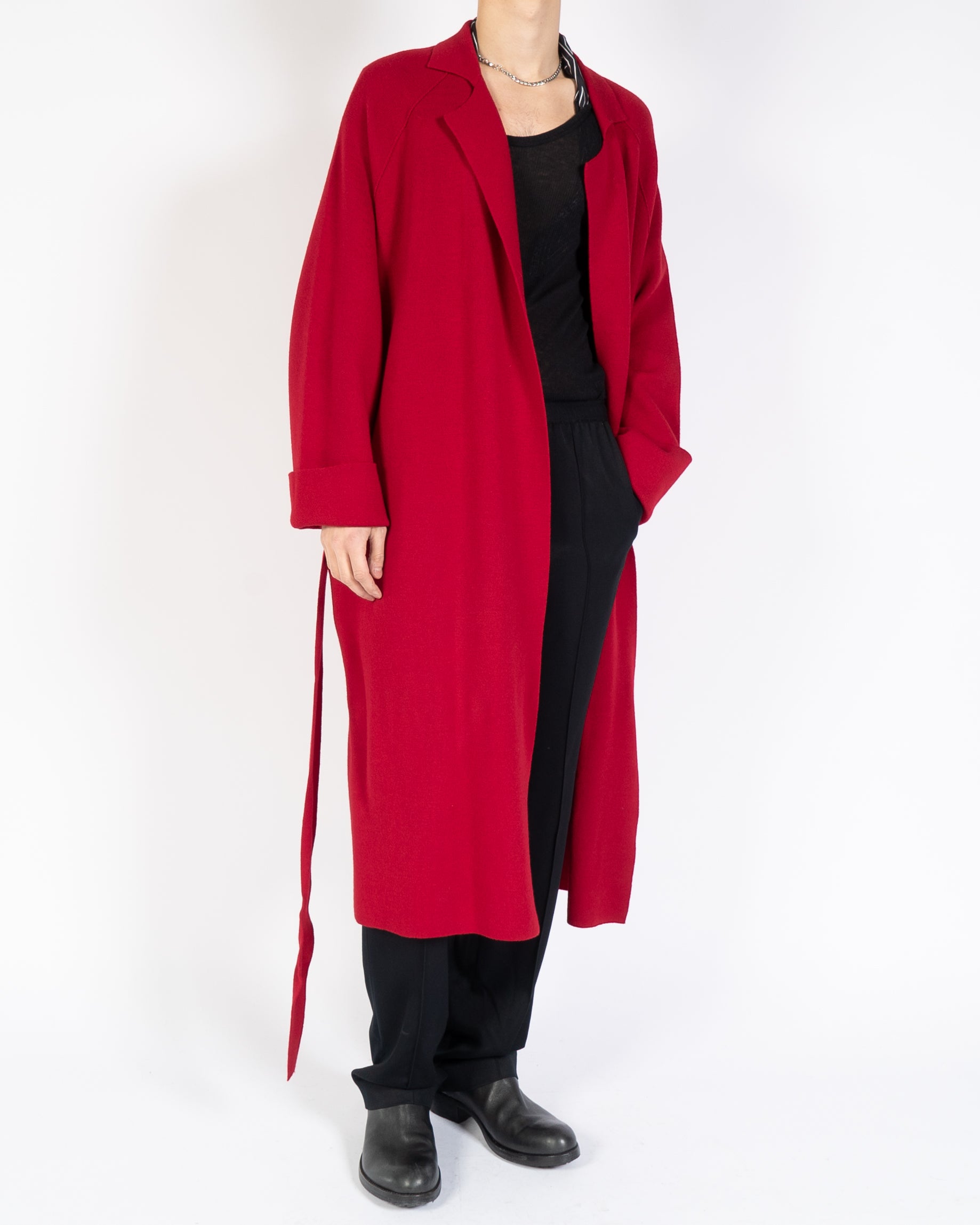 FW19 Red Cashmere Lounge Coat