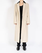 Load image into Gallery viewer, FW19 Beige Cord Coat with Black Velvet Collar