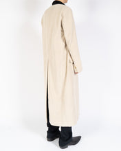 Load image into Gallery viewer, FW19 Beige Cord Coat with Black Velvet Collar
