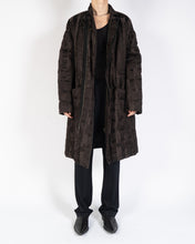 Load image into Gallery viewer, FW18 Grey Floral Checked Embossed Heavy Overcoat
