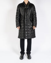 Load image into Gallery viewer, FW18 Check Embossed Heavy Leather Overcoat 1 of 1 Sample