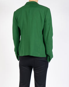 SS19 Green Classic 3 Button Wool Blazer