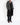 FW18 Grey Embossed Wool Overcoat with Satin Patch