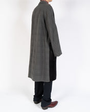 Load image into Gallery viewer, FW18 Grey Embossed Wool Overcoat with Satin Patch