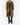 FW18 Olive Embossed Wool Overcoat with Satin Patch