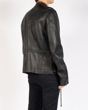 Load image into Gallery viewer, SS16 Classic Zipped Black Leather Jacket
