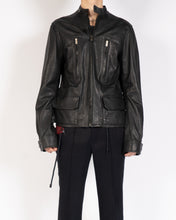 Load image into Gallery viewer, SS16 Classic Zipped Black Leather Jacket