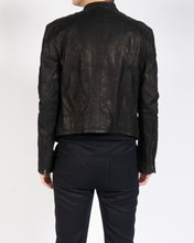 Load image into Gallery viewer, FW16 Black Leather Front Lace Jacket