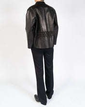 Load image into Gallery viewer, SS19 Lasercut Boxy Leather Shirt