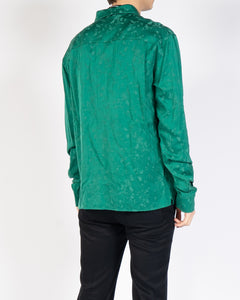 FW18 Green Floral Viscose Shirt