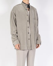Load image into Gallery viewer, FW20 Oversized Grey Cord Mandarin Collar Shirt