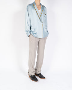 FW19 Light Blue Silk Kimono